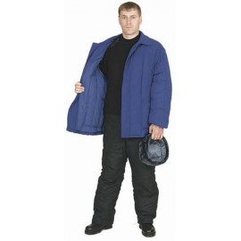 Фуфайка - Куртка утеплённая (диагональ, 2,6 кг ваты) тёмно-синяя